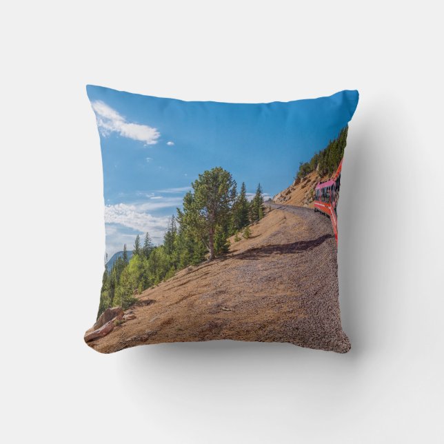 Pikes Peak Tåg Ride Pillow Kudde (Framsida)