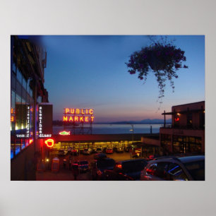 Pikes Ställe Market - Seattle Public Market Poster