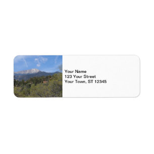 Pikesmaximum Colorado Springs Returadress Etikett