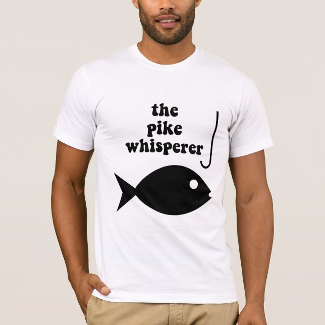 pikewhispererfiske t-shirt (Framsida)