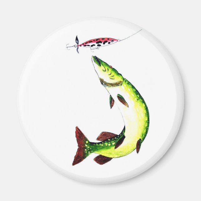 Pikfiske och flygfiske magnet (Framsidan)