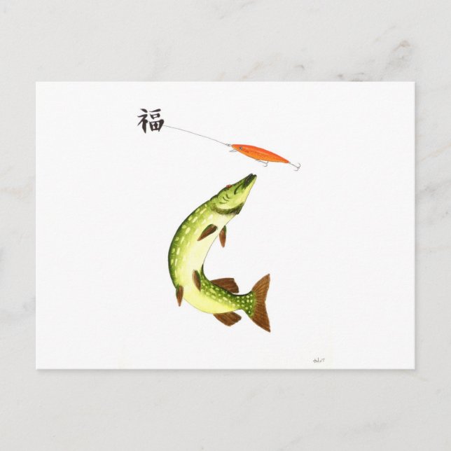 Pikfiske Vykort (Framsida)