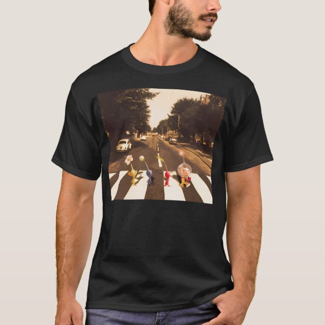 Pikmin Abby Road T Shirt (Framsida)