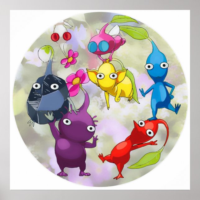 Pikmin Fanart Poster (Framsidan)