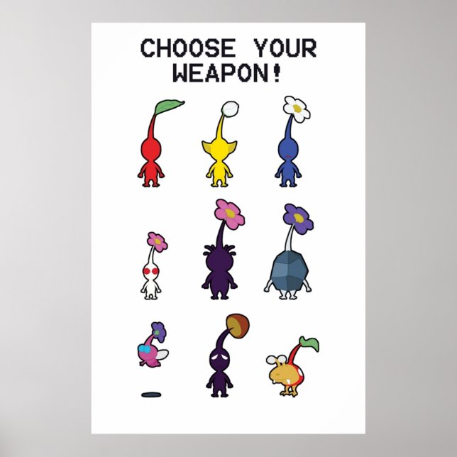 Pikmin Fauna Poster (Framsidan)