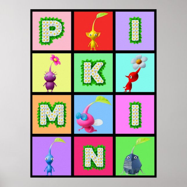 Pikmin heroes poster (Framsidan)