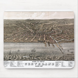 Piktogramkarta Cleveland - Ohio - 1877 Musmatta