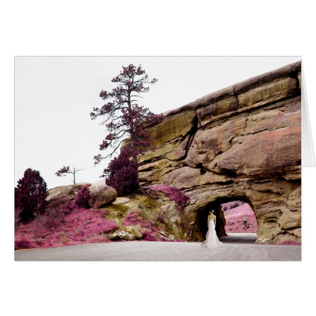 Pikturesque bricka: elegant tunnel hälsningskort (Framsidan Horizontal)