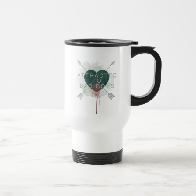 Pil | "Attraherat till Bad Boys" Pierced Heart Resemugg (Höger)