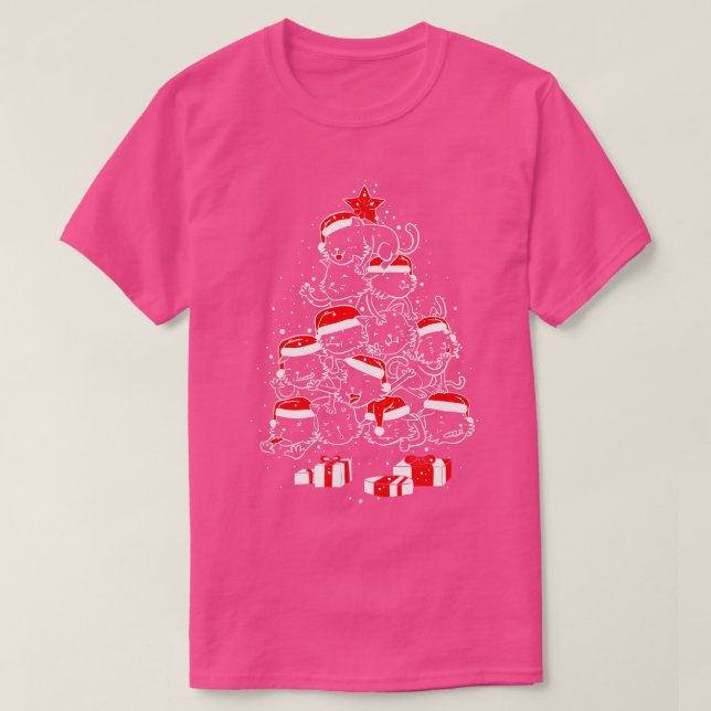Pil av Julafton Cats Ugly Sweater av Tobe Fonseca T Shirt (Design framsida)