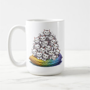 Pil av Kattunge Lover från den finstilta Cute Cat Kaffemugg