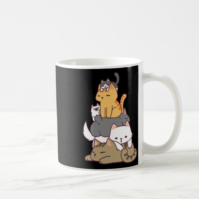 Pil av Kattunge Lover Gift t Shi Kaffemugg (Höger)