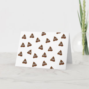 Pil av Poo emoji-leende poppor Kort