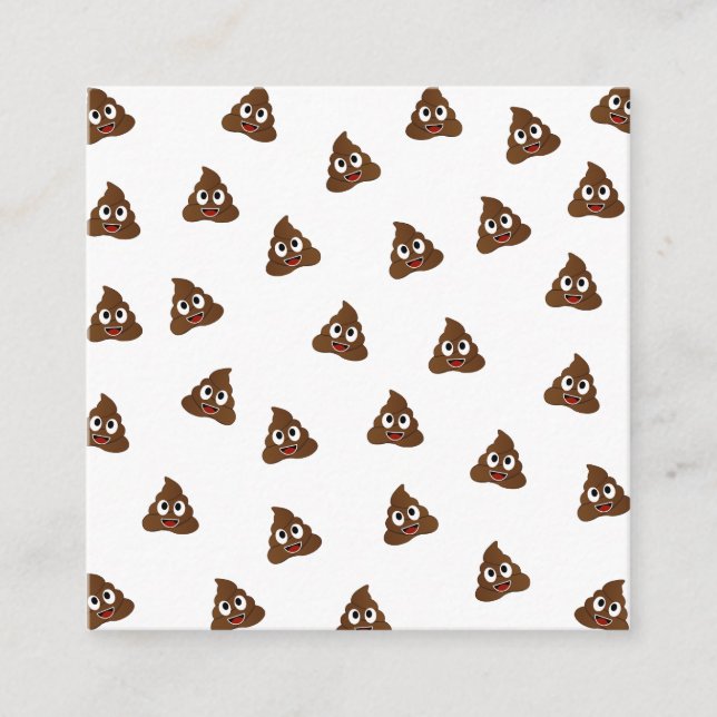 Pil av Poo emoji-leende poppor Tilläggskort (Framsida)