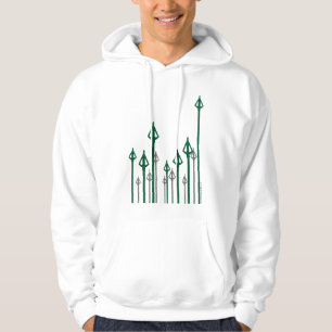 Pil Bild på Lodräts pilar Hoodie