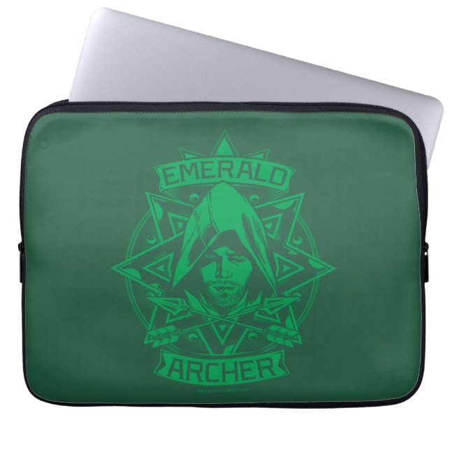 Pil | Emerald Archer Graphic Laptop Fodral (Framsidan)