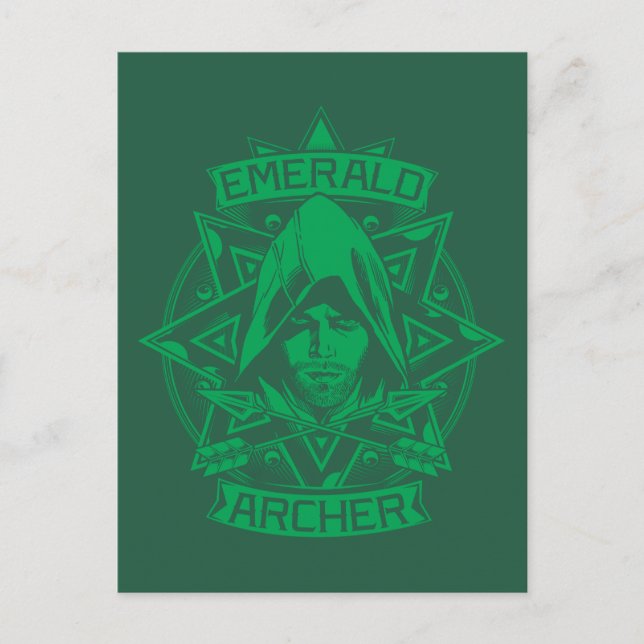 Pil | Emerald Archer Graphic Vykort (Framsida)