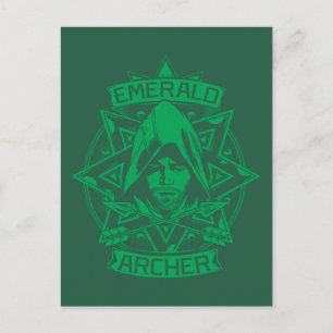 Pil Emerald Archer Graphic Vykort