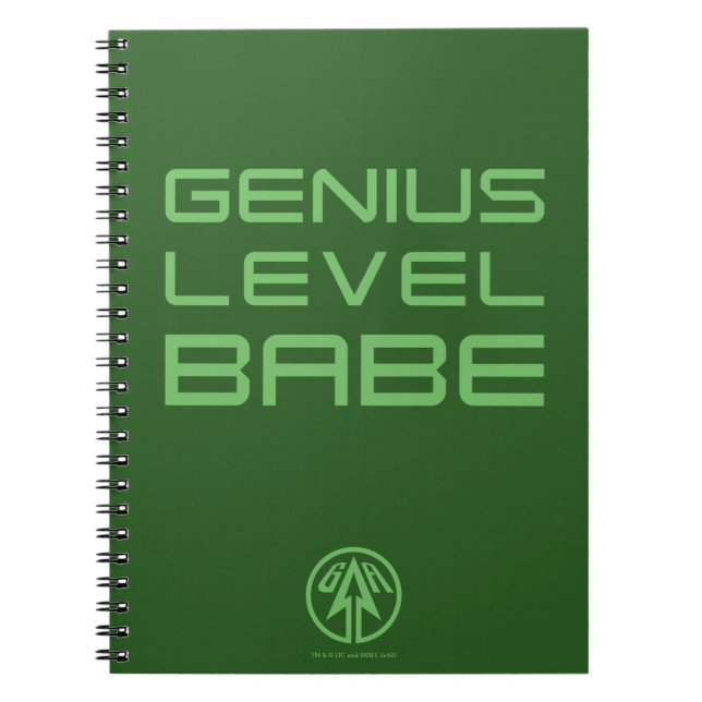 Pil | Genius Level Babe Anteckningsbok (Framsidan)