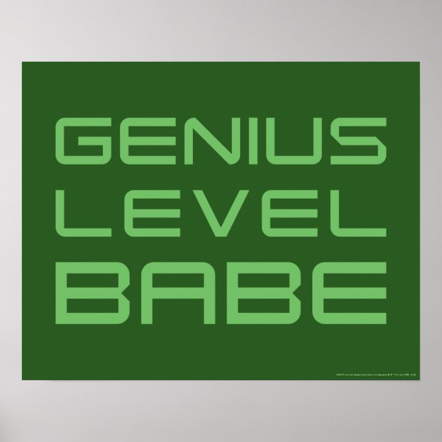Pil | Genius Level Babe Poster (Framsidan)