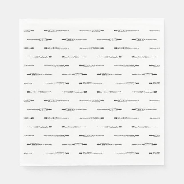 Pil genom hjärtan ANPASSAD BAKGRUNDSFÄRG Pappersservett (Framsidan)