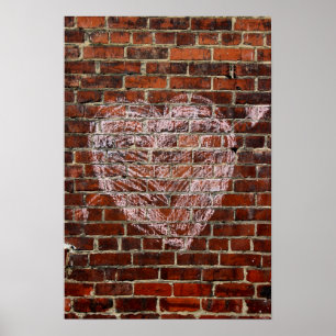 Pil genom hjärtat poster