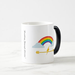 "Pil genom moln" Magisk Mugg