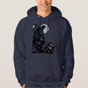 Pil Grönt-pil i månläge Hoodie