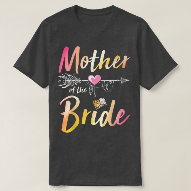 Pil Hjärtar Lycklig-dagen till dig Mor om T Shirt (Design framsida)