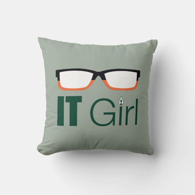 Pil | IT Girl Glasses Graphic Kudde (Framsida)