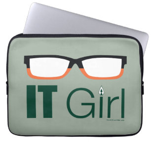 Pil IT Girl Glasses Graphic Laptop Fodral