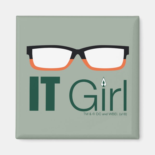 Pil | IT Girl Glasses Graphic Magnet (Framsidan)