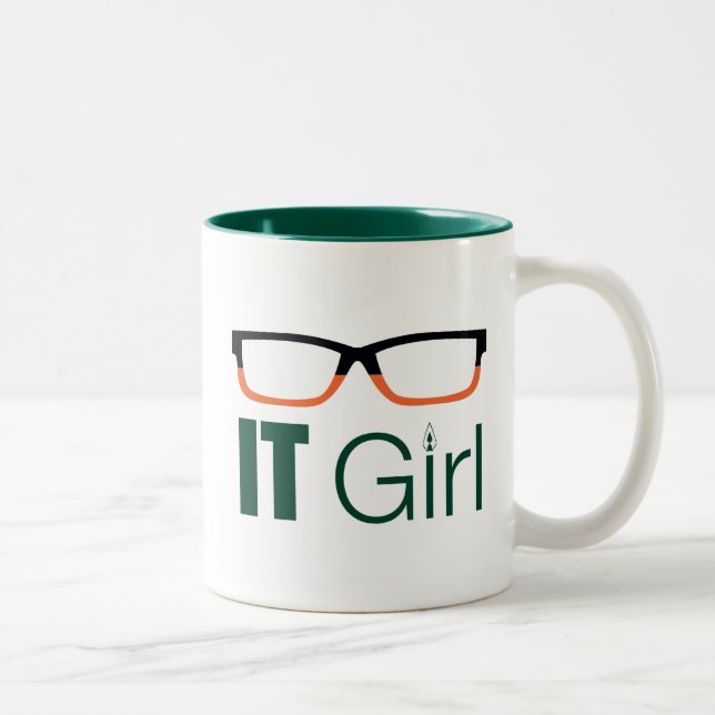 Pil | IT Girl Glasses Graphic Två-Tonad Mugg (Höger)