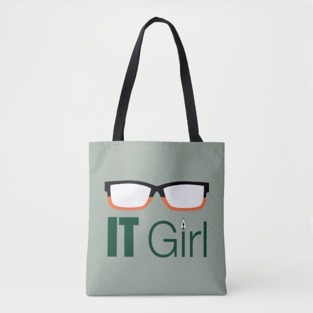 Pil | IT Girl Glasses Graphic Tygkasse (Framsida)