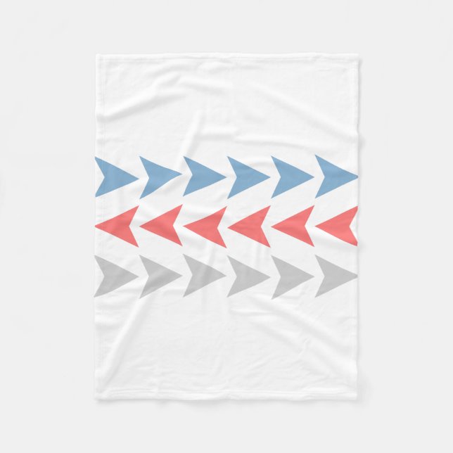 Pil Mönster Fleecefilt (Framsidan)