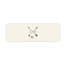 Pil och Antler Rustic Chic Cream & Blue