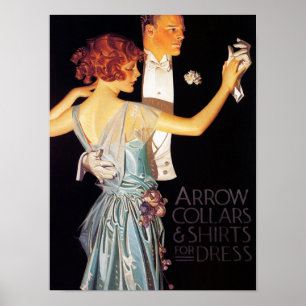 Pil, Pil collars and shirts for Dress, 1923 Poster