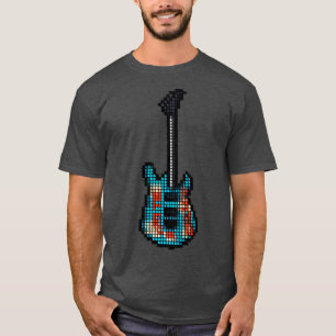 Pil Pixel Armed och Homless Guitar Upprätt T Shirt