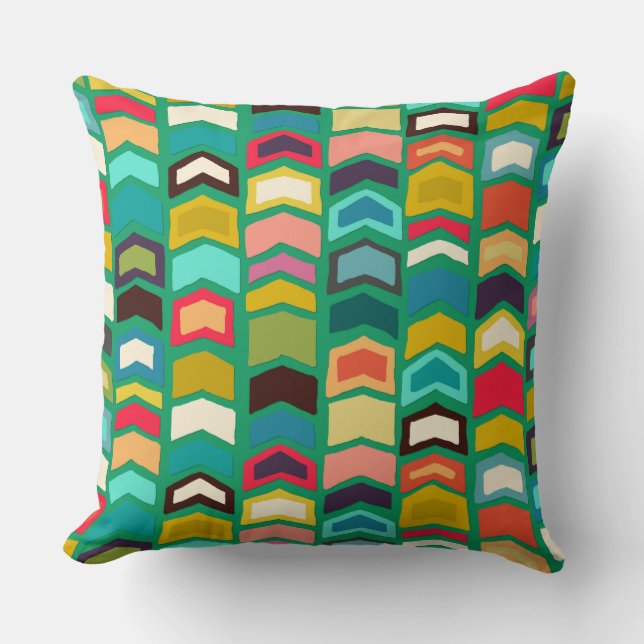 pil-popup-grönt kudde (Framsida)