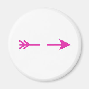 Pil Rosa Broken MUSEUM Zazzle-gåvor Magnet