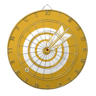 Pil slå ett runt mål darttavla