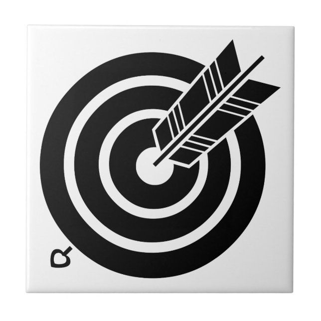 Pil slå ett runt mål för dekorativa paneler kakelplatta (Framsidan)