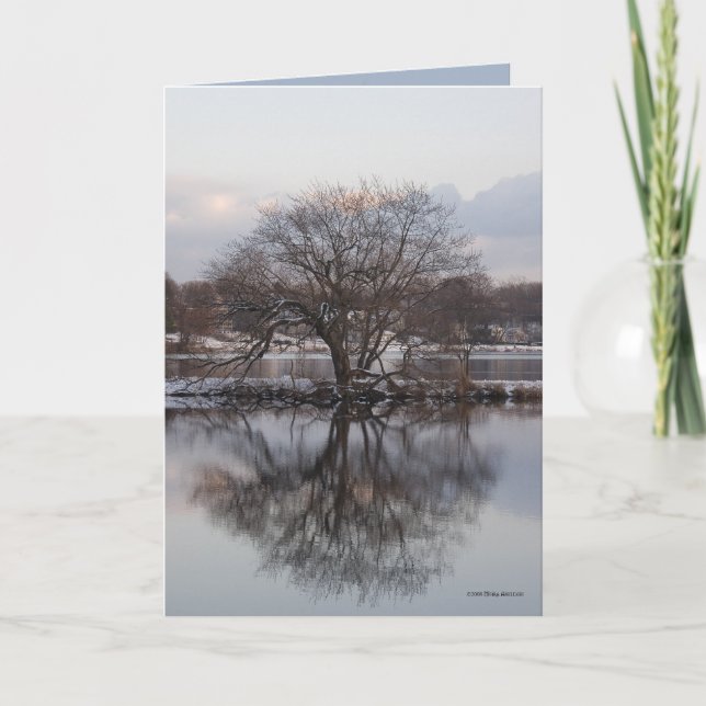 Pil som världsträd kort (Framsida)