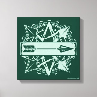 Pil | Starling City Arrow Badge Canvastryck