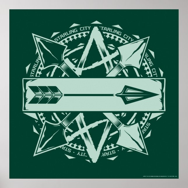 Pil | Starling City Arrow Badge Poster (Framsidan)