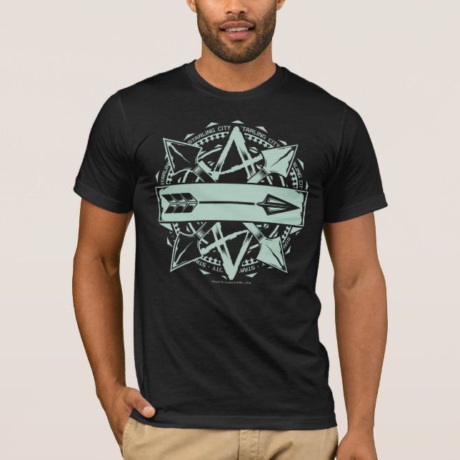 Pil | Starling City Arrow Badge T Shirt (Framsida)