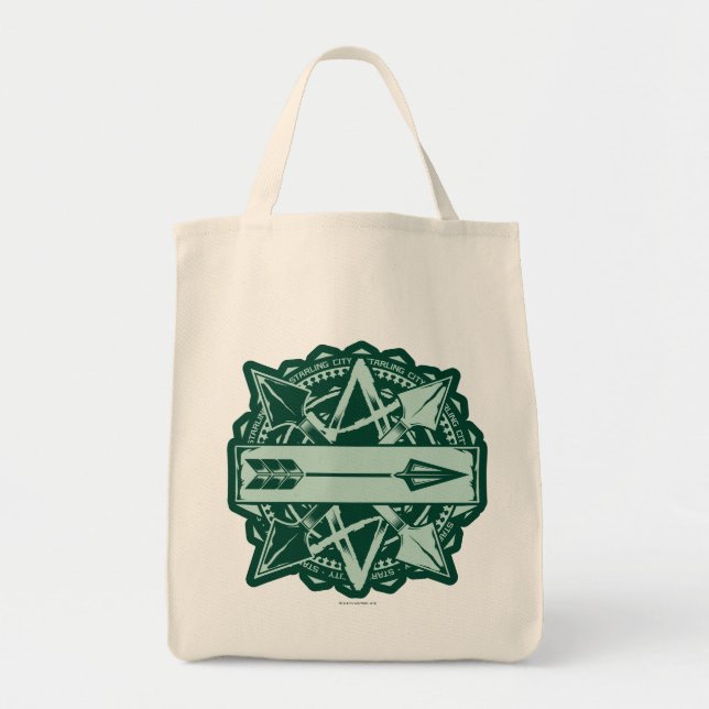 Pil | Starling City Arrow Badge Tygkasse (Framsidan)