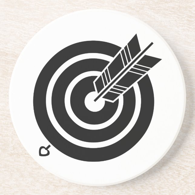 Pil träffar en rund måltavla underlägg (Framsidan)