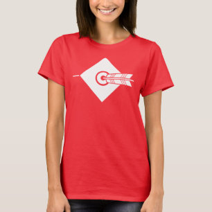 Pil träffar målet t shirt