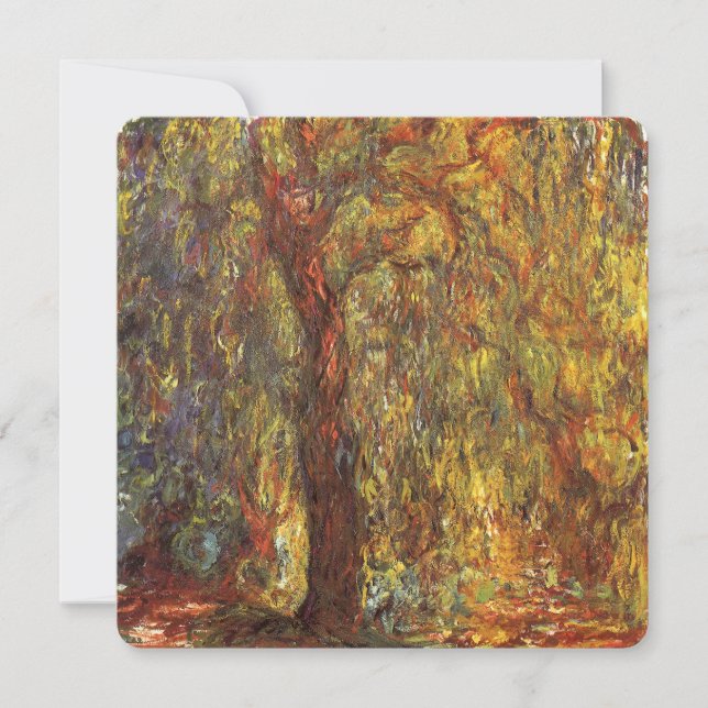 Pilar av sorg (Weeping Willow) av Claude Monet, Vi (Framsida)